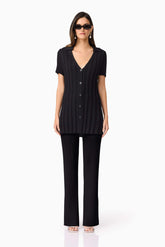 CURAAE Annabelle Knit Shirt In Black