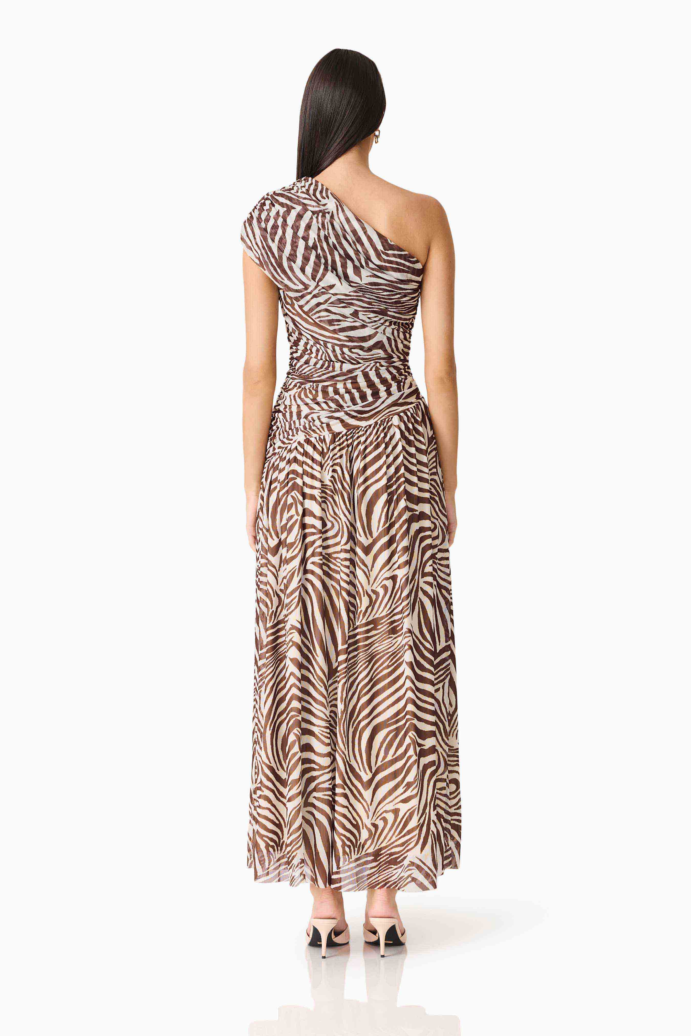 CURAAE Arabelle Maxi Dress in Zebra Print