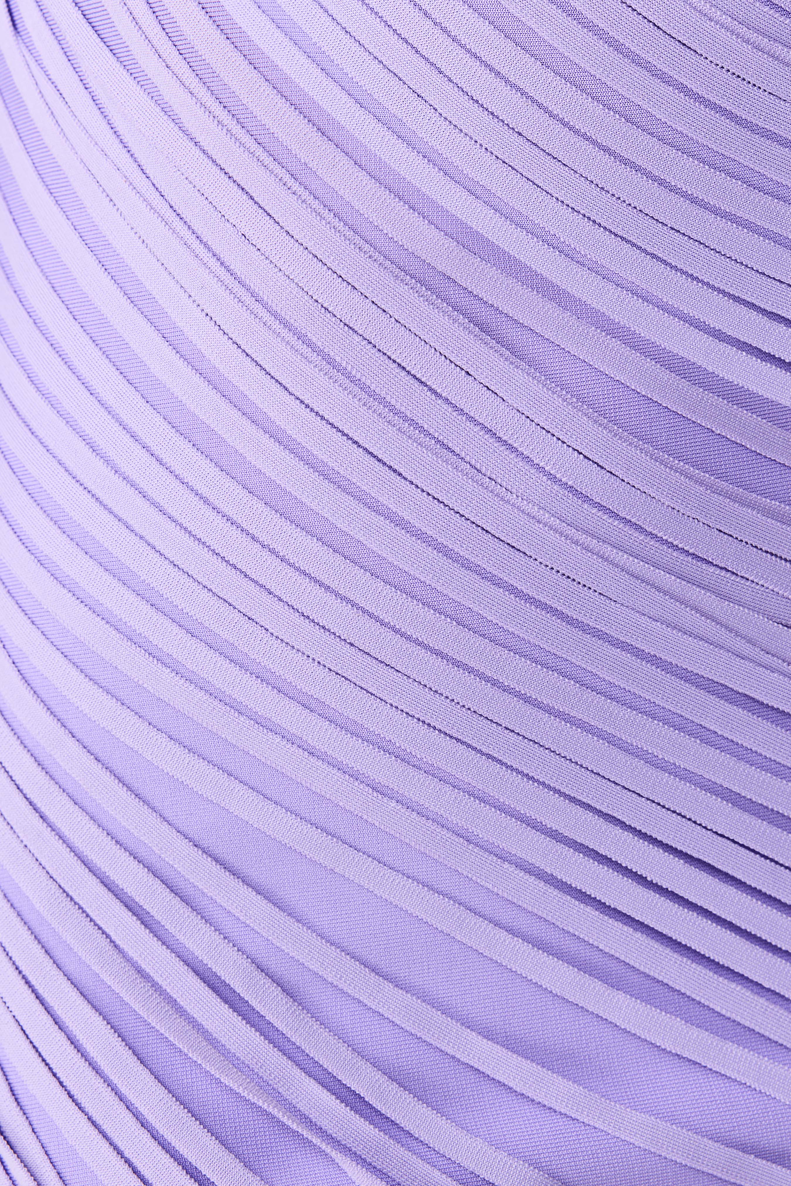 Alya Asymmetrical Midi Dress in Purple