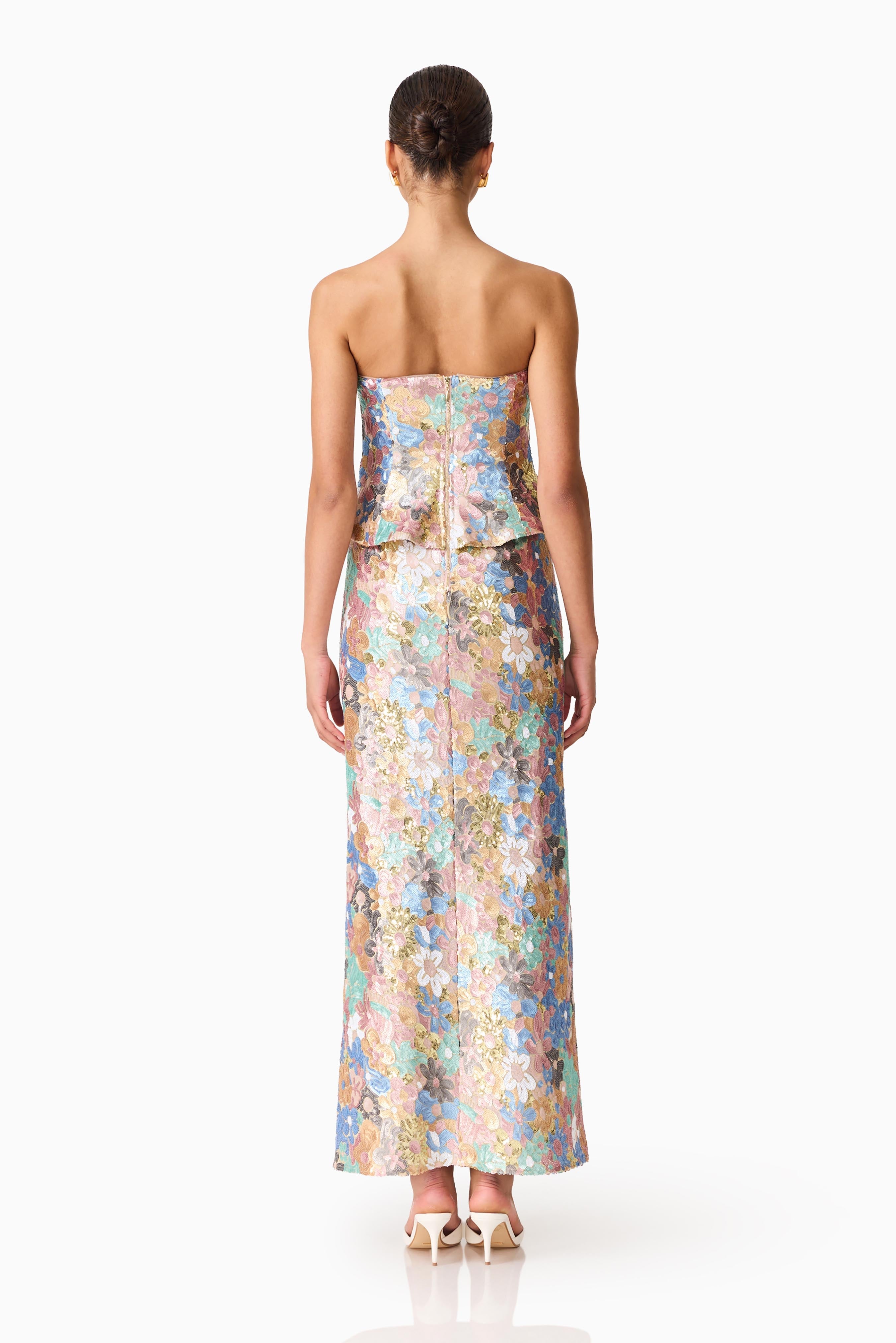 Athea Sequin Gown in Floral