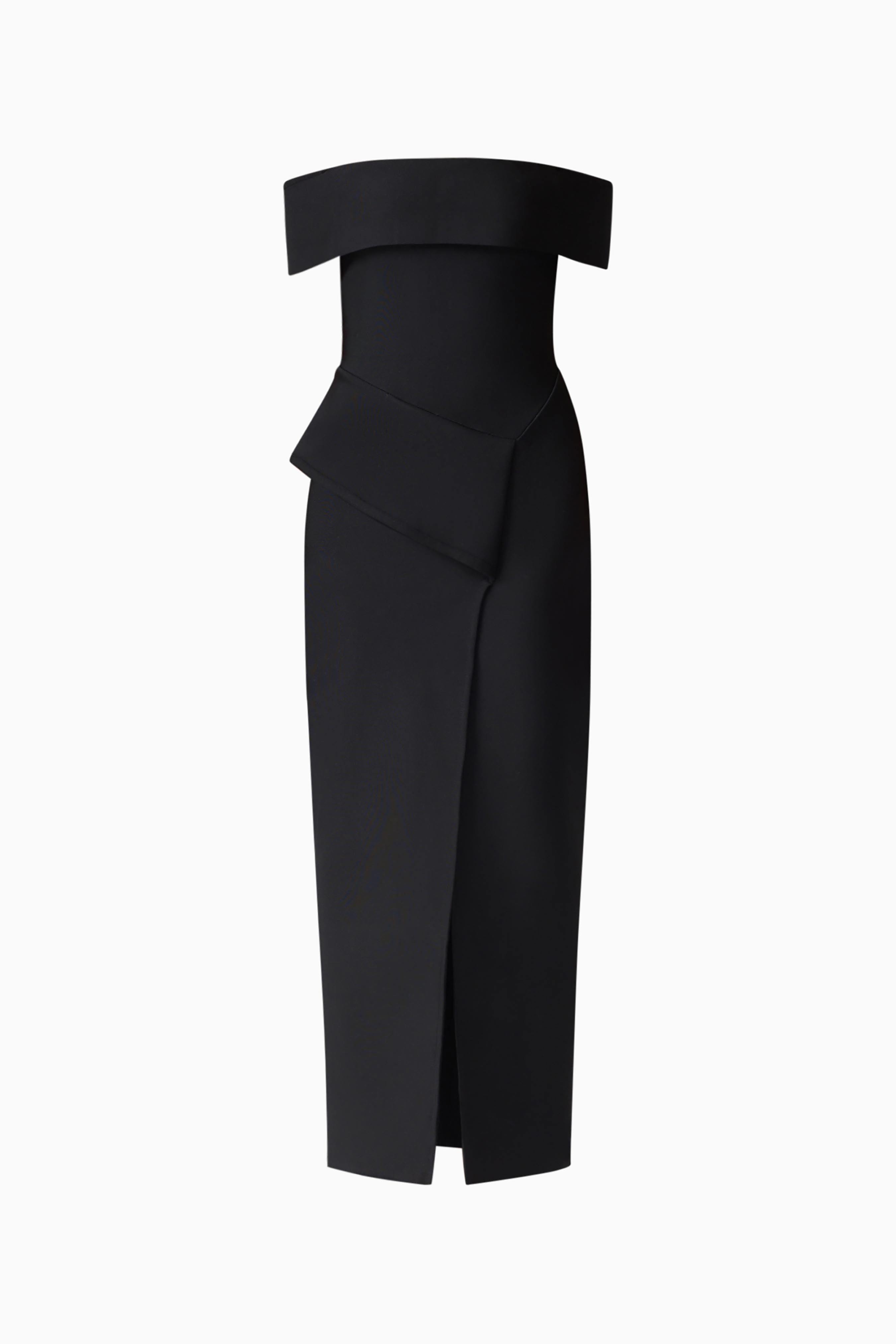 Celia Off The Shoulder Gown in Black