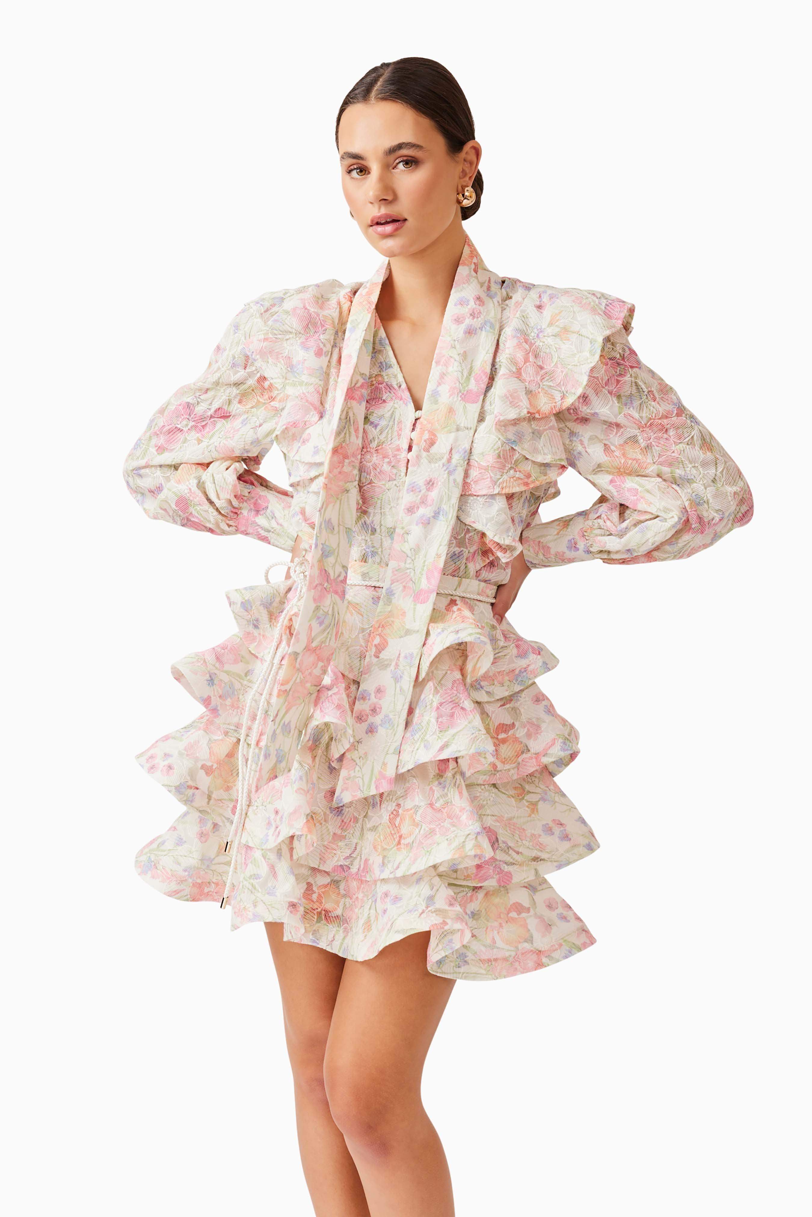 Alimia Frill Set in Floral